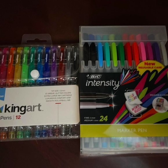 Bic Office Pen Bundle Kingart Gel Pens Bic Intensity Pens Poshmark